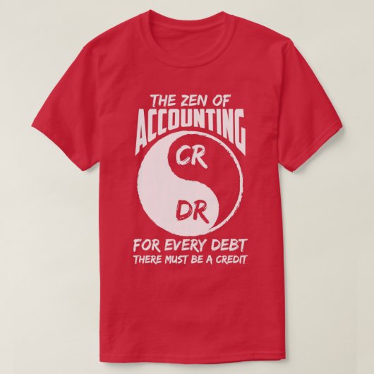 Zen van de rekening-courant van een grote graad va t-shirt (Design voorkant)