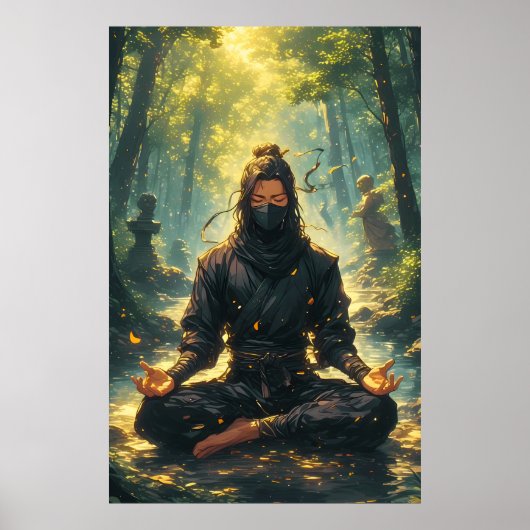 Zen van de Schaduw Krijger Poster (Voorkant)