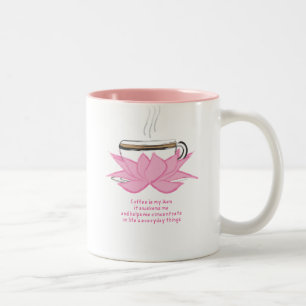zen van koffie tweekleurige koffiemok