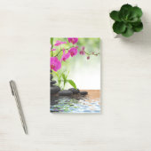 zen, vrede, roze orchidee, mooi, spa, genezing, yo post-it® notes (Kantoor)