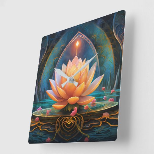 Zen Wall Clock Vierkante Klok (Hoek)