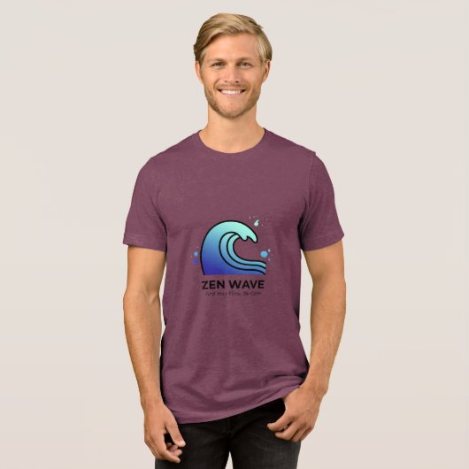 Zen Wave Find Your Flow T-Shirt (Voorkant volledig)