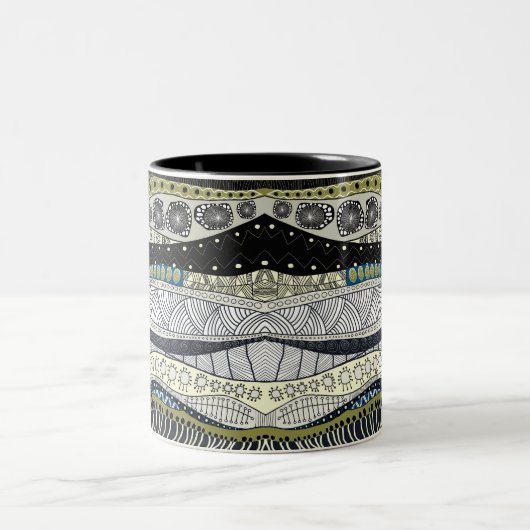 Zen Waves Abstract Design Mug (Centre)