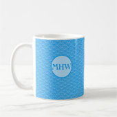 Zen Waves Aziatisch-geïnspireerd Monogram Koffiemok (Links)
