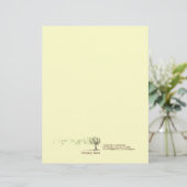 Zen Wind Boom met gele bladeren Briefhoofd (Staand voorkant)