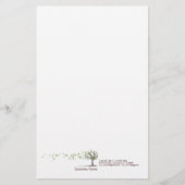Zen Wind Boom met lederwaren Briefpapier (Voorkant)