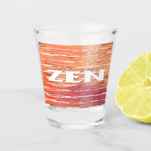 Zen wit riet glas (Voorkant)