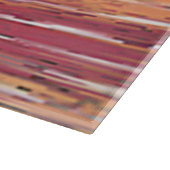 Zen wit riet glas snijplank (Hoek)