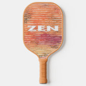Zen wit riet tan pickleball paddle (Voorkant)