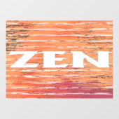 Zen wit riet venster cling raamsticker (Vel)