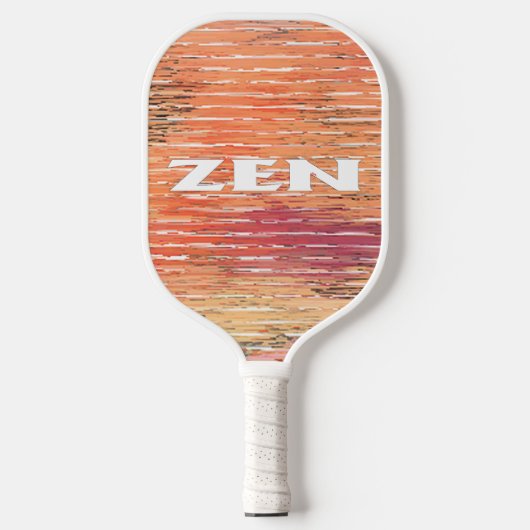 Zen wit riet wit pickleball paddle (Voorkant)