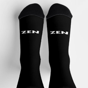 Zen wit zwart inkomende premium sokken