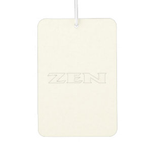 Zen witte auto luchtverfrisser