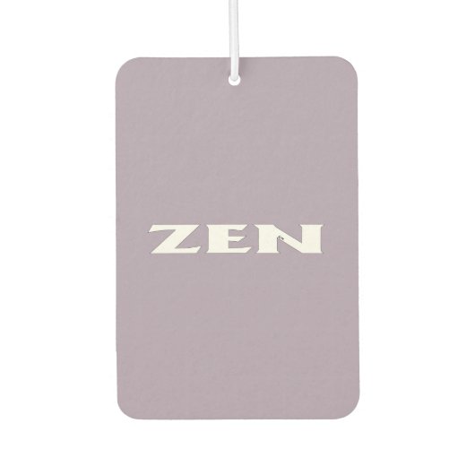 Zen witte grijze auto luchtverfrisser (Voorkant)