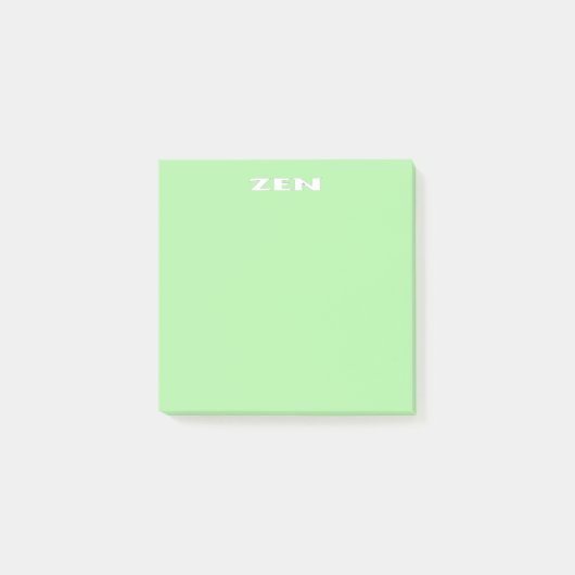 Zen witte groene notitieblokken post-it® notes (Voorkant)