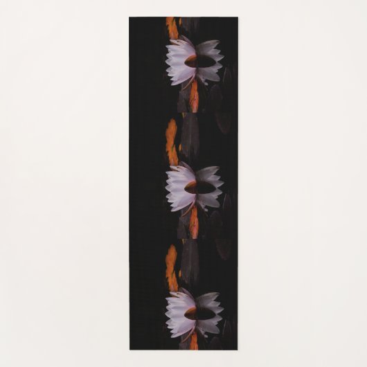 Zen witte lotusbloem yogamat (Voorkant)