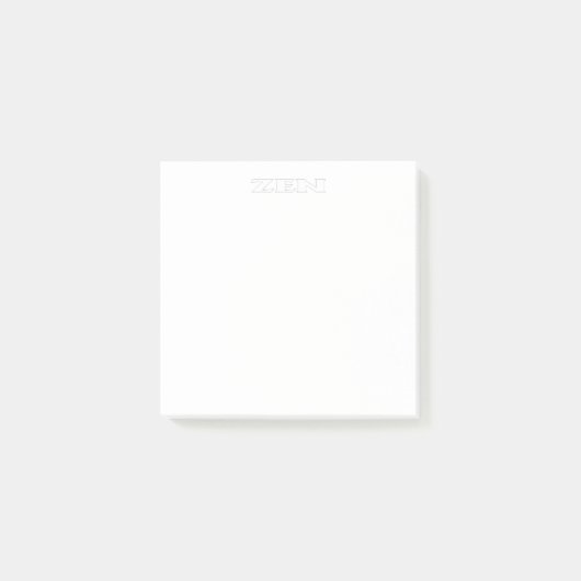 Zen witte notitieblokken post-it® notes (Voorkant)