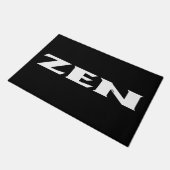 Zen witte zwarte deurmat (Schuin)