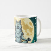 Zen wolf koffiemok (Voorkant rechts)