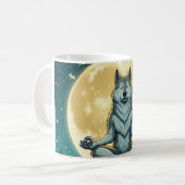 Zen wolf koffiemok (Voorkant links)