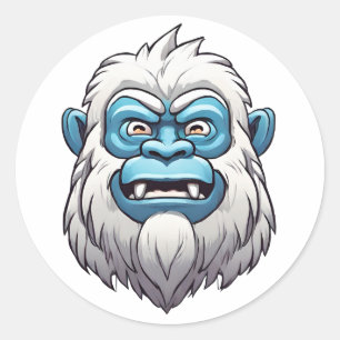 Zen Yeti Ronde Sticker