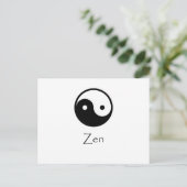 Zen Yin & Yang Briefkaart (Staand voorkant)