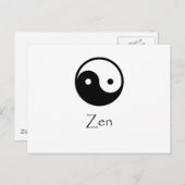 Zen Yin & Yang Briefkaart (Voorkant / Achterkant)