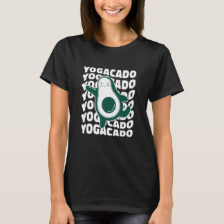 Zen Yoga And Meditation Yogacado Cute Yoga T-shirt