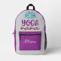 Zen Yoga Lotus Bloem "Yoga Mama" Quote Aanpassen