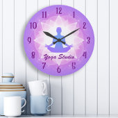 Zen Yoga Lotus Meditation Personalized Grote Klok