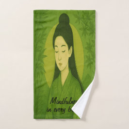Zen Yoga Meditatie Mindfulness Groen Handdoek