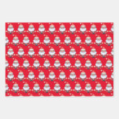 Zen Yoga Noël Père Noël Enveloppement Papier Set d (Devant)