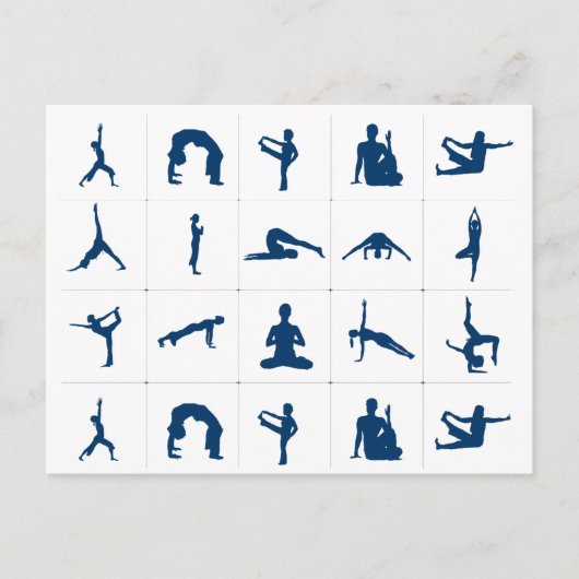 Zen Yoga Poses Lotus Tree of Life Briefkaart (Voorkant)