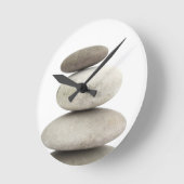 Zen yogo stenen ronde klok (Hoek)