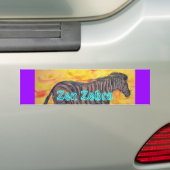 Zen Zebra Bumpersticker (Op auto)