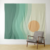 Zen Zon en golven Wandkleed (In Situ (horizontaal))