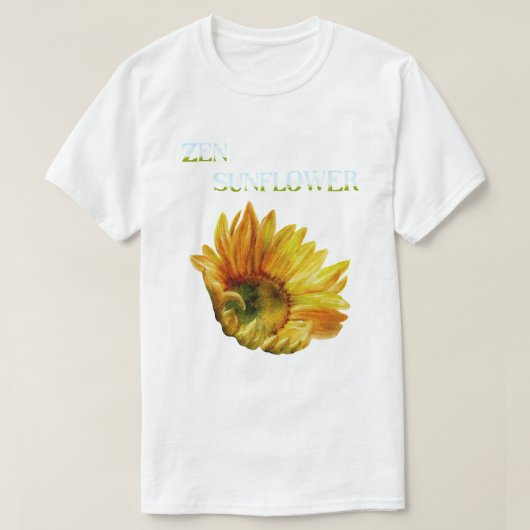 ZEN ZONNEBLOEM T-SHIRT (Design voorkant)