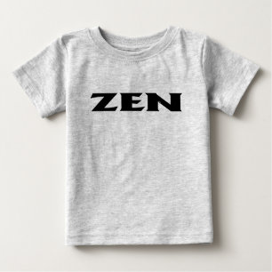 Zen zwart baby grijs T-shirt