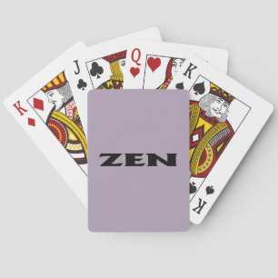 Zen zwart grijs Poker speelkaarten