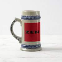 Zen zwart rood stein