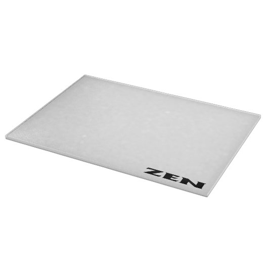 Zen zwart wit glas snijplank (Hoek)