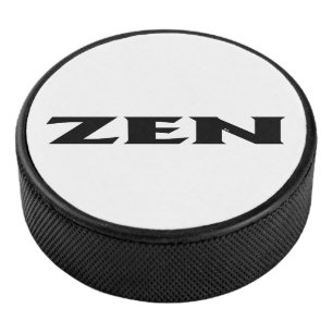 Zen zwart wit hockey puck