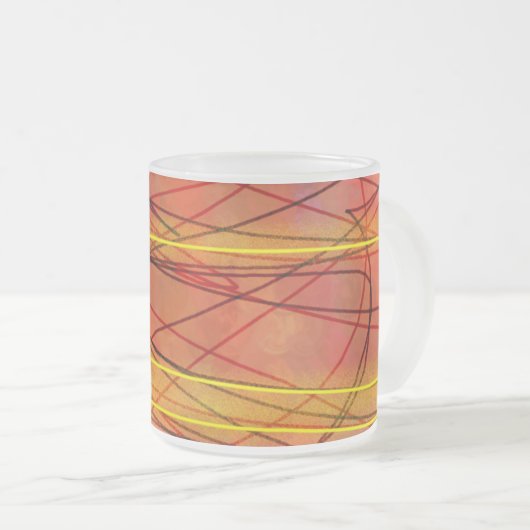 Zen zwarte draad frosted mok (Voorkant rechts)