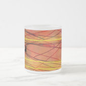 Zen zwarte draad frosted mok (Center)