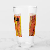 Zen zwarte draad glas tumbler (Links)