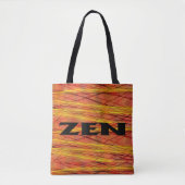 Zen zwarte draad schouderschouder canvas tas (Voorkant)