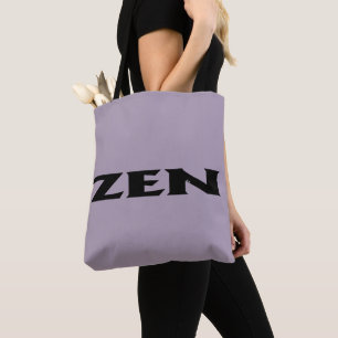 Zen zwarte grijze schouder canvas tas