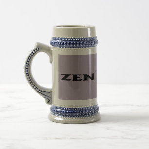 Zen zwarte grijze stein bierpul