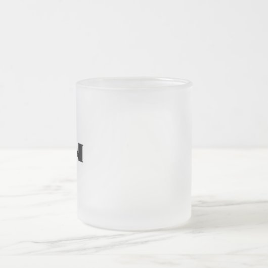 Zen zwarte matte mok (Center)