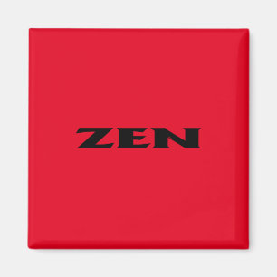 Zen zwarte rode vierkante magneet